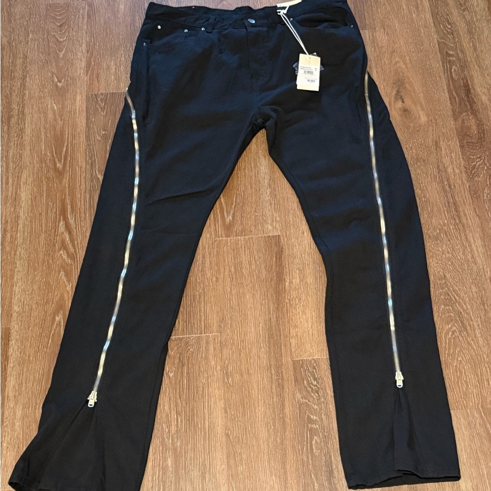 MNML D519 W40 Zipper Flare Denim (Bolan Banana)